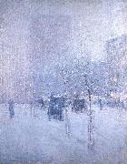 Childe Hassam Late Afternoon, New York, Winter oil painting on canvas